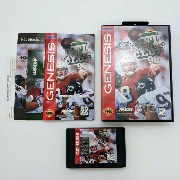 Sonic the Hedgehog 2 NFL Quarterback Club 96 Sega Genesis Video Game Lot - Picture 2 of 9